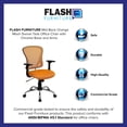thumbnail image 3 of UrbanPro Mid Back Mesh Office Chair in Orange, 3 of 8
