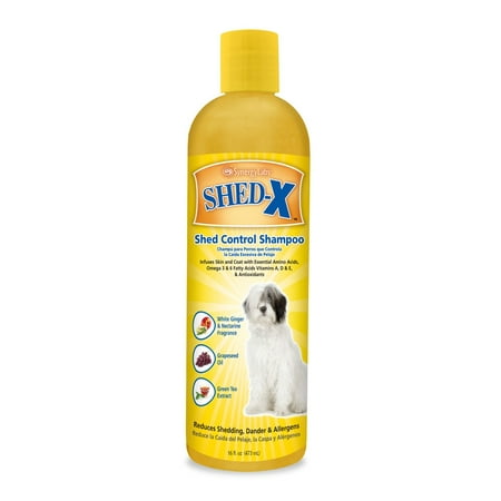 shed-x dermaplex shed control shampoo for dogs, 16-oz
