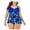 Blue, variant on Two Piece Women Swimsuit Plus Size Bathing Suit Sexy Flamingo Bikini Set Comfort Beach Wear Swimwear Gift