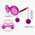 thumbnail image 6 of Disco Ball Glasses Plastic Retro Funky Sunglasses with Disco Ball Pendant Party Favors Carnival Accessories for Women And Men, 6 of 7