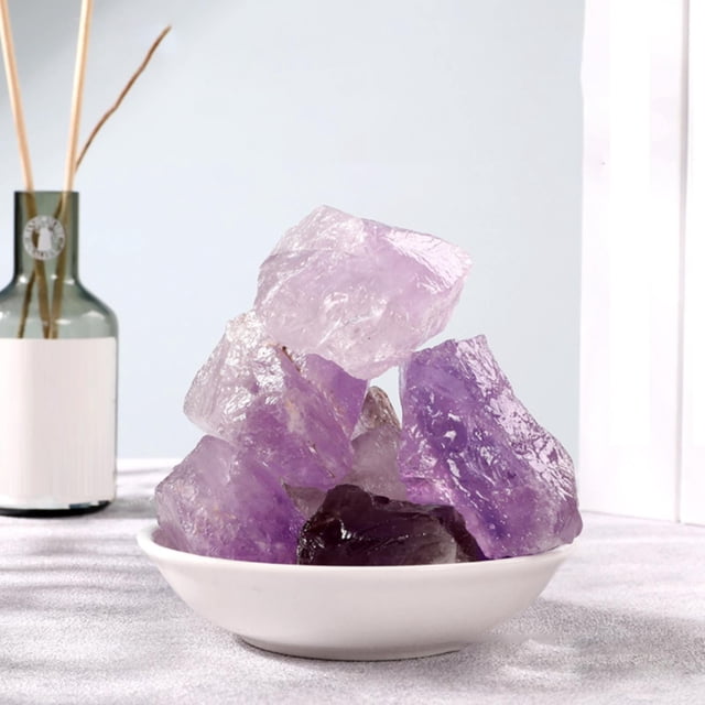 Harpily Decorative Stones Natural Crystal Stone White Powder Yellow Amethyst Stone Aromatherapy And Fragrant Stone Home