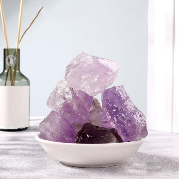 Decorative Stones Natural Crystal Stone White Powder Yellow Amethyst Stone Aromatherapy And Fragrant Stone Home