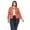 Dusty Rose, variant on Women's Plus Size Collarless Blazer Open Front Sleek 3/4 Sleeves Cardigan