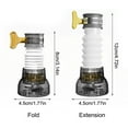 thumbnail image 4 of 360°Swivel Extension Kitchen Faucet Telescopic Hose Sprayer Filter Diffuser Water Saving Nozzle Bath Faucet Connector, 4 of 9