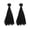 Black, variant on 2Pcs Synthetic Fiber Fly Tying Materials With Smooth Texture Easy to Use