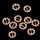 thumbnail image 2 of 10 Piezas Ronda Cintas Cintas Hebillas Deslizadores 5mm Oro, 2 of 9