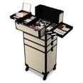 thumbnail image 2 of Byootique 3-Piece Makeup Train Cases Cosmetic Organizer Kit Grace ForgetMeNo, 2 of 9