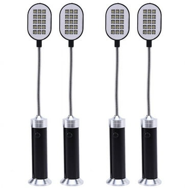 Barbecue Grill Light Magnetic Base Super-Bright LED Bbq Lights - 360 Degree Flexible Gooseneck, Pack of 4