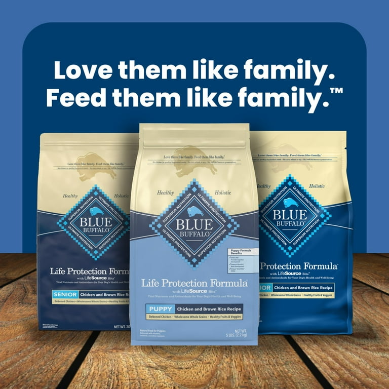 Blue Buffalo Life Protection Formula Dry Puppy Food, Chicken & Brown Rice,  30 lbs - Walmart.com
