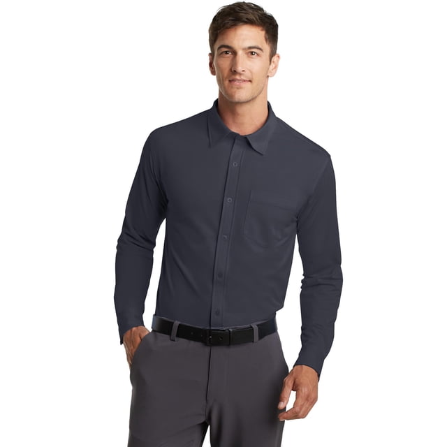 Camisa de vestir de punto Port Authority® Dimension. K570 Autoridad Portuaria K570