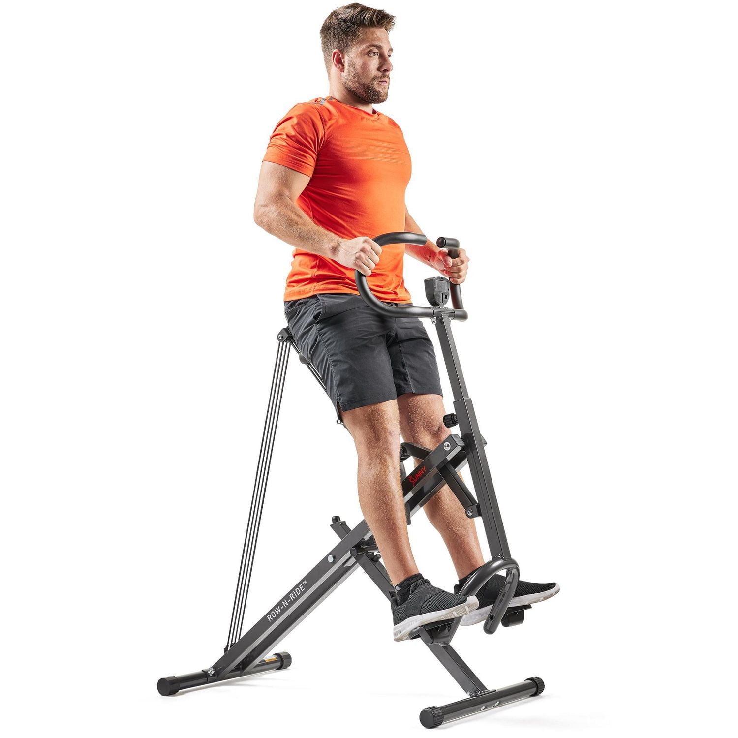 Machine de squat assisté Sunny Health & Fitness Row-N-Ride® Plus - N° 077PLUS