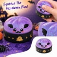 thumbnail image 4 of Halloween Purple Bat Dumpling Squishy Glitter Stress Relief Squeeze Fidget Ball in Steamer Container, Spooky Party Favors Goodie Bag Fillers, 1 Pack, 4 of 6