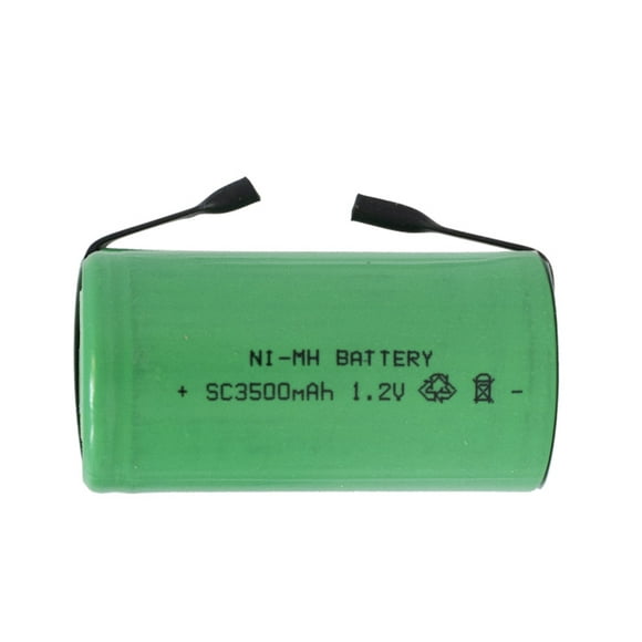 6 x Sub C NiMH Batteries with Tabs (3500 mAh)