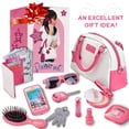 thumbnail image 4 of Star Princess Monedero Rosa con Accesorios para Niña, Regalos de Navidad, Juego de Simulación para Niños Pequeños con Maquillaje, Billetera, Teléfono de Juguete para Niñas, Juego de Rol de 3, 4, 5, 6,, 4 of 5
