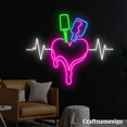 thumbnail image 3 of Craftnamesign Heartbeat With Polish Neon Sign for Nails Salon Beauty Room Spa Girl Room Wall Art, 3 of 5