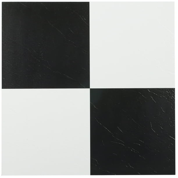 Achim Sterling 12 X12 1 2mm L, Black Vinyl Floor Tiles