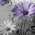 thumbnail image 5 of Rustic Purple Floral Boho Shower Curtain, Country Farmhouse Daisy Spring Flowers and Butterfly Shower Curtain for Bathroom, Grey Gray Violet Surreal Floral Bathroom Curtain with 12PCS Hooks, 70X75IN, 5 of 5