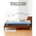thumbnail image 4 of 3 Inch Firm Mattress Topper  Size, Cooling Gel-Infused &  Charcoal Memory  Bed Topper for  , High-Density Mattress Pad with Removable Cover, CertiPUR- Certified, 4 of 7