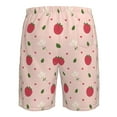 thumbnail image 6 of Kdxio Strawberry Pattern Mens Casual Shorts - Drawstring Summer Beach Sports Shorts for Men, 6 of 9