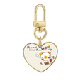 thumbnail image 1 of Cartoon Bear Animal Fruit Gold Heart Keychain Metal Keyring Holder, 1 of 3