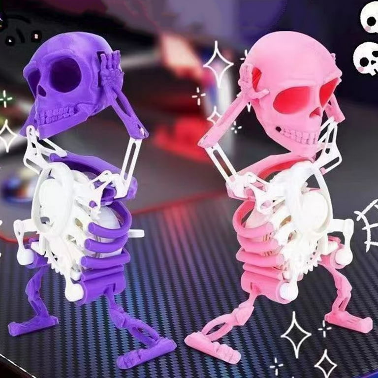Kitem Kids Wind-up Dancing Skeleton Toy No Need Battery 3D