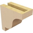 thumbnail image 5 of 3"W x 6"D x 6"H Classic Newport Rough Cedar Woodgrain TimberThane Corbel, Primed Tan, 5 of 6