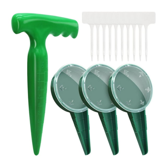 S SERENABLE Sowing Seed Dispenser Set Convenient Planting Tools Adjustable Seed Spreader Set With 3pcs Seeder