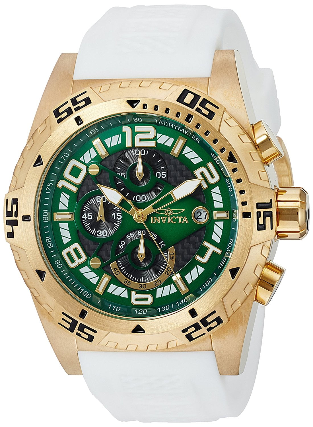 Invicta Invicta Men's Pro Diver White Silicone Band Steel Case Quartz