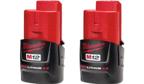 Milwaukee 2 x M12 REDLITHIUM 2.0 Batterie Compact 48-11-2420