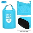 thumbnail image 3 of Uxcell 6L Waterproof Dry Bag, Dry Roll Top Lightweight Dry Storage Bag for Kayaking Camping, Sky Blue 2 Pack, 3 of 6