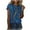 Sky Blue, variant on IROINNID Fashion Women Summer Loose Print Round-Neck T-Shirt Loose Fit Short Sleeve Casual Fashion Blouse Spring