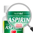 HealthA2Z® Aspirin 81mg, 300 Tablets, Low Strength, Enteric Coated
