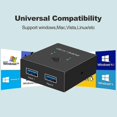 thumbnail image 4 of Type C Hub For U Disk/ PC/laptop 2-port Usb 3.0 Splitter 5gbps Super Portable, 4 of 5