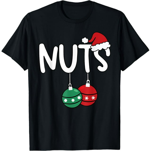 T-Shirt Assorti pour Hommes Couples Noël Châtaignes - comme sur l'Image - m