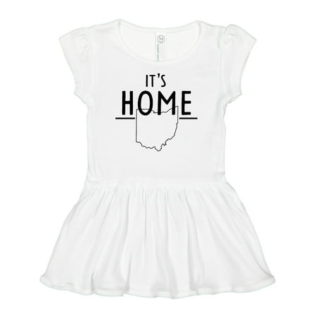 

Inktastic It s Home- State of Ohio Outline Gift Baby Girl Dress