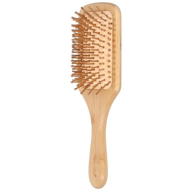 Cepillo de pelo de bambú, peine, masajeador del cuero cabelludo, cepillo protector para el cabello, peine de masaje