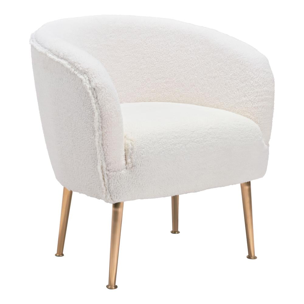 Sherpa Accent Chair Beige - Walmart.com - Walmart.com