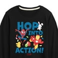 thumbnail image 3 of Marvel The Avengers - Easter Hop Into Action - Toddler And Youth Long Sleeve Graphic T-Shirt, 3 of 5
