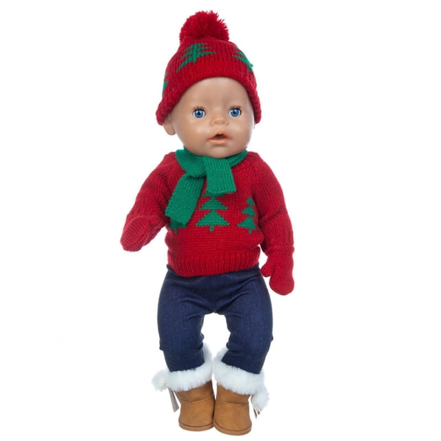 Doll Christmas Costume Christmas Decorations Doll Costume Doll DIY Clothing Xmas Doll Clothes Christmas Doll Outfit