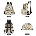 thumbnail image 4 of FORMRS Mini Backpack Purse for Women Travel Daypack Casual Shoulder Bag, Retro Colorful Flowers, 4 of 7