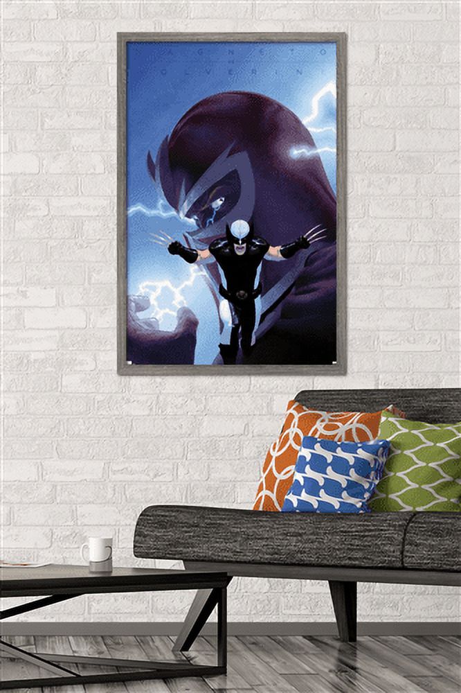 Marvel Comics - Magneto Wolverine - Close-Up Wall Poster, 22.375" x 34", Framed