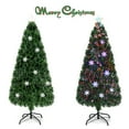 thumbnail image 4 of Gymax Fiber Optic 6' PVC Artificial Christmas Tree LED Lights Metal Stand, 4 of 10