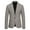 Gray, variant on hotojiny Mens Blazers Slim Fit Business Casual Suit Jacket Lightweight Plaid Work Sport Coat One Button Travel Blazer