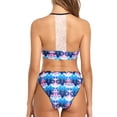 thumbnail image 5 of Charmo Women's Halter Bikini Triangle Swimsuit Tie Side Swimwear String Bikini, 5 of 7