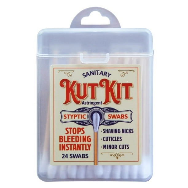 Kut Kit Sanitary Astringent Styptic Swabs Stops Bleeding Instantly