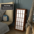 thumbnail image 5 of Red Lantern 2 ft. Short Desktop Window Pane Shoji Screen - Walnut - 8 Panels, 5 of 7