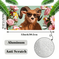 thumbnail image 2 of 1 Pcs 2D Flat License Plate Covers & Frames, Ram wearing For Decorative Front, Waterproof For Decoration Aluminum License Plate Covers & Frames Cover For Men Women, 12" X 6", 2 of 7