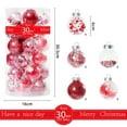 thumbnail image 2 of Set of 30 Red and Gold Shatterproof Christmas Ball Ornaments, 2.36 Inches - Luxury Hanging Decor for Holiday Trees, 2 of 3