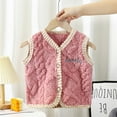 thumbnail image 3 of 0-6T Toddler Baby Boys Girls Fleece Button Down Vest Sleeveless Fall Winter Warm Outerwear, 3 of 5