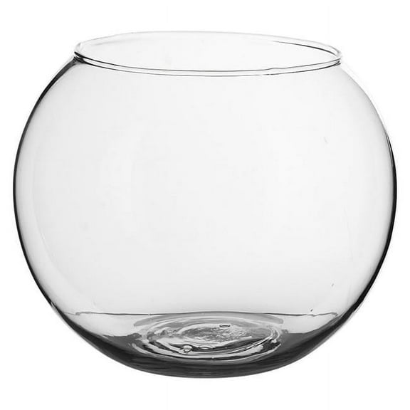 212 Main  Clear Recyled Bubble Shaped Vase